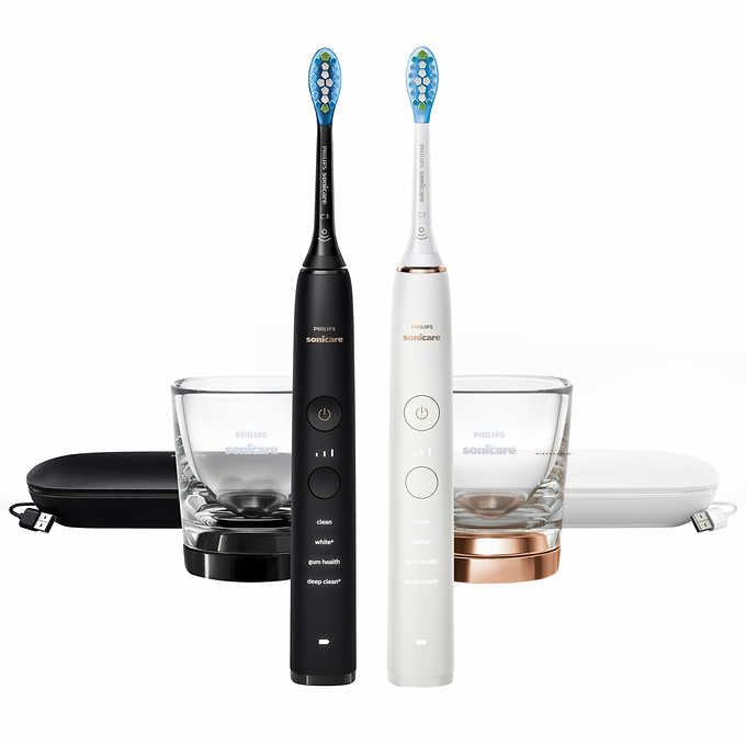 Black Rechargeable Sonic Toothbrush 2-Pack Handles M362