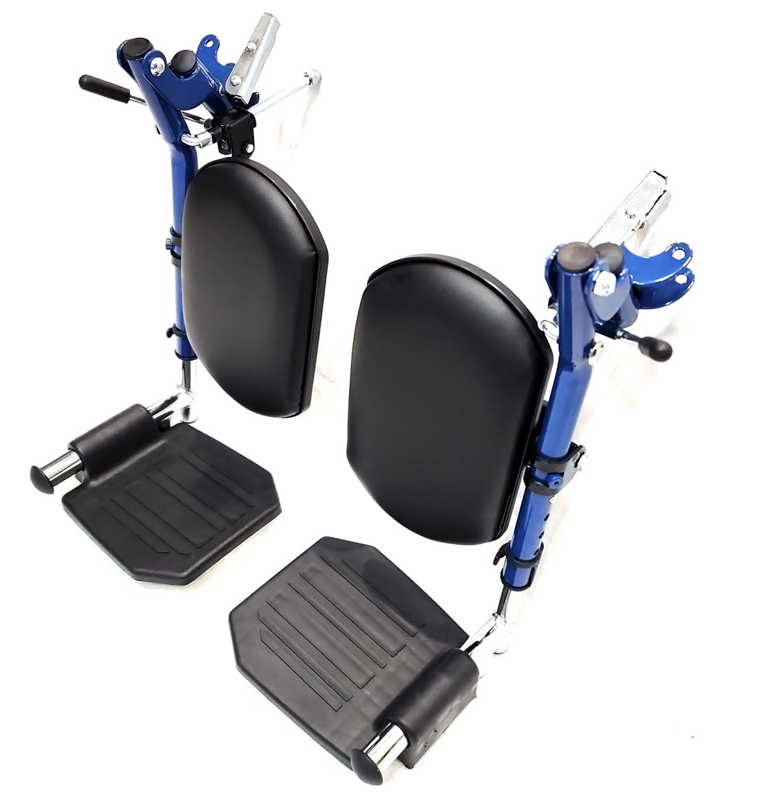 Blue Wheelchair Elevating Leg Rest with Padded Calf Pad Y1134
