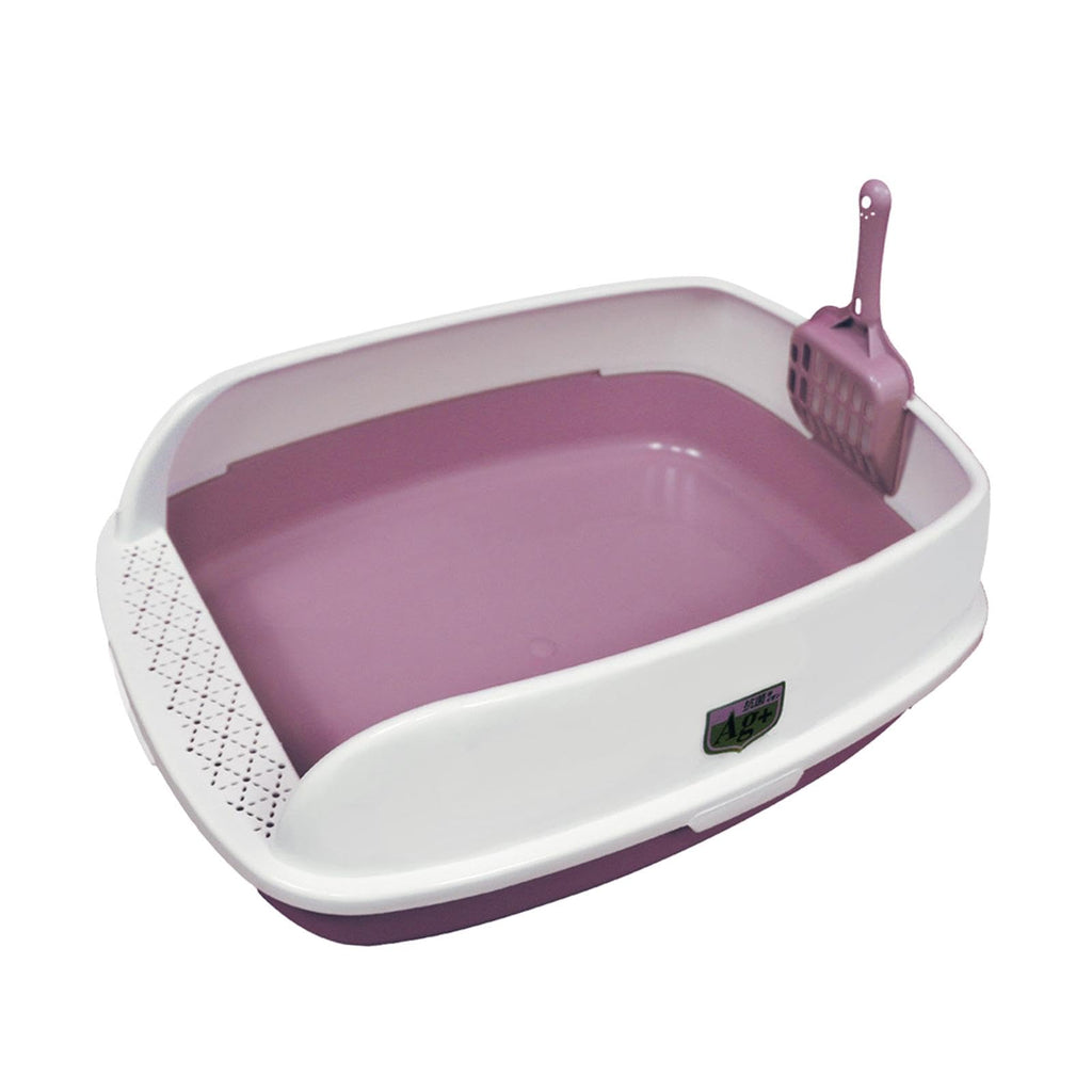 Pink High Sided Cat Litter Box W262848