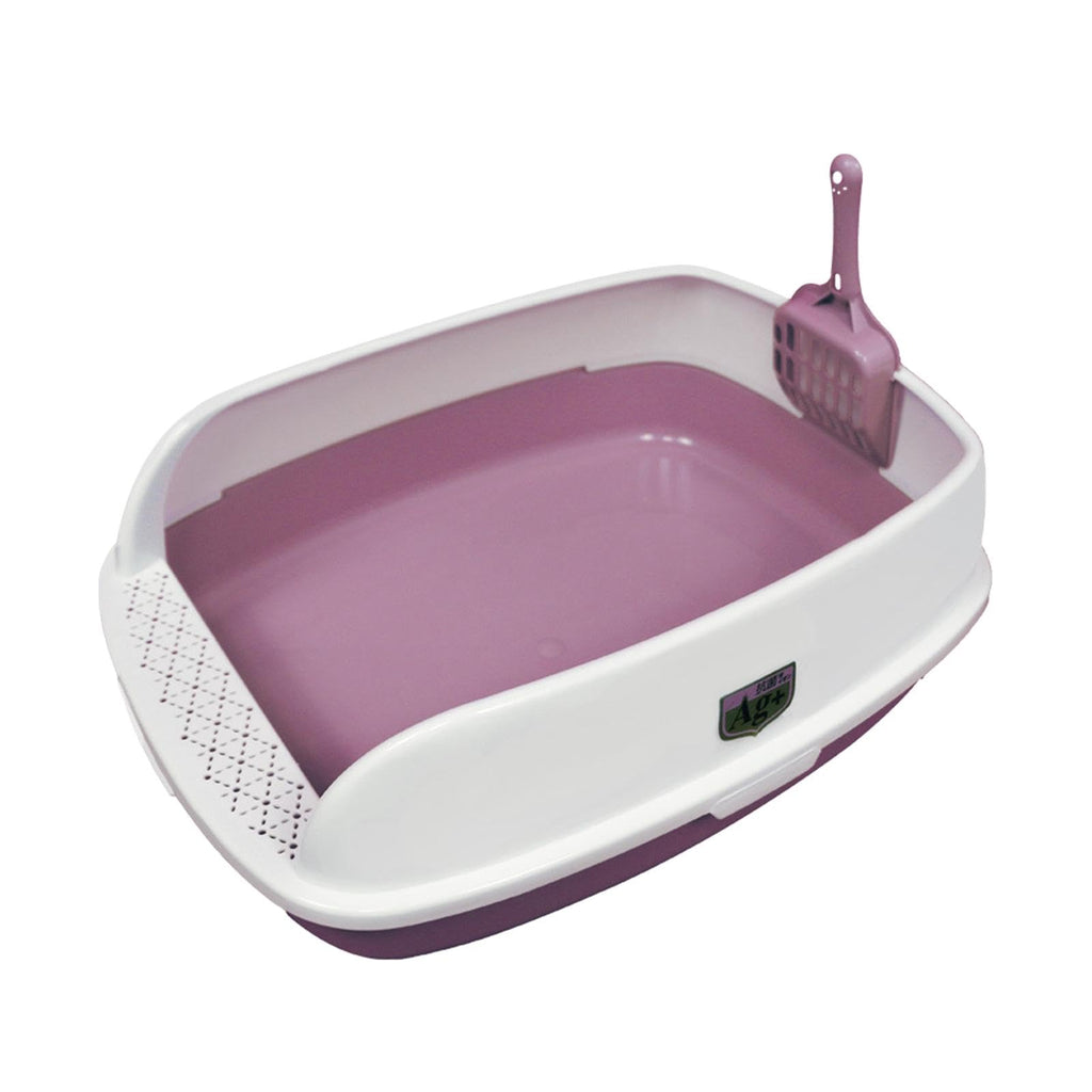 Pink High Sided Cat Litter Box W262848