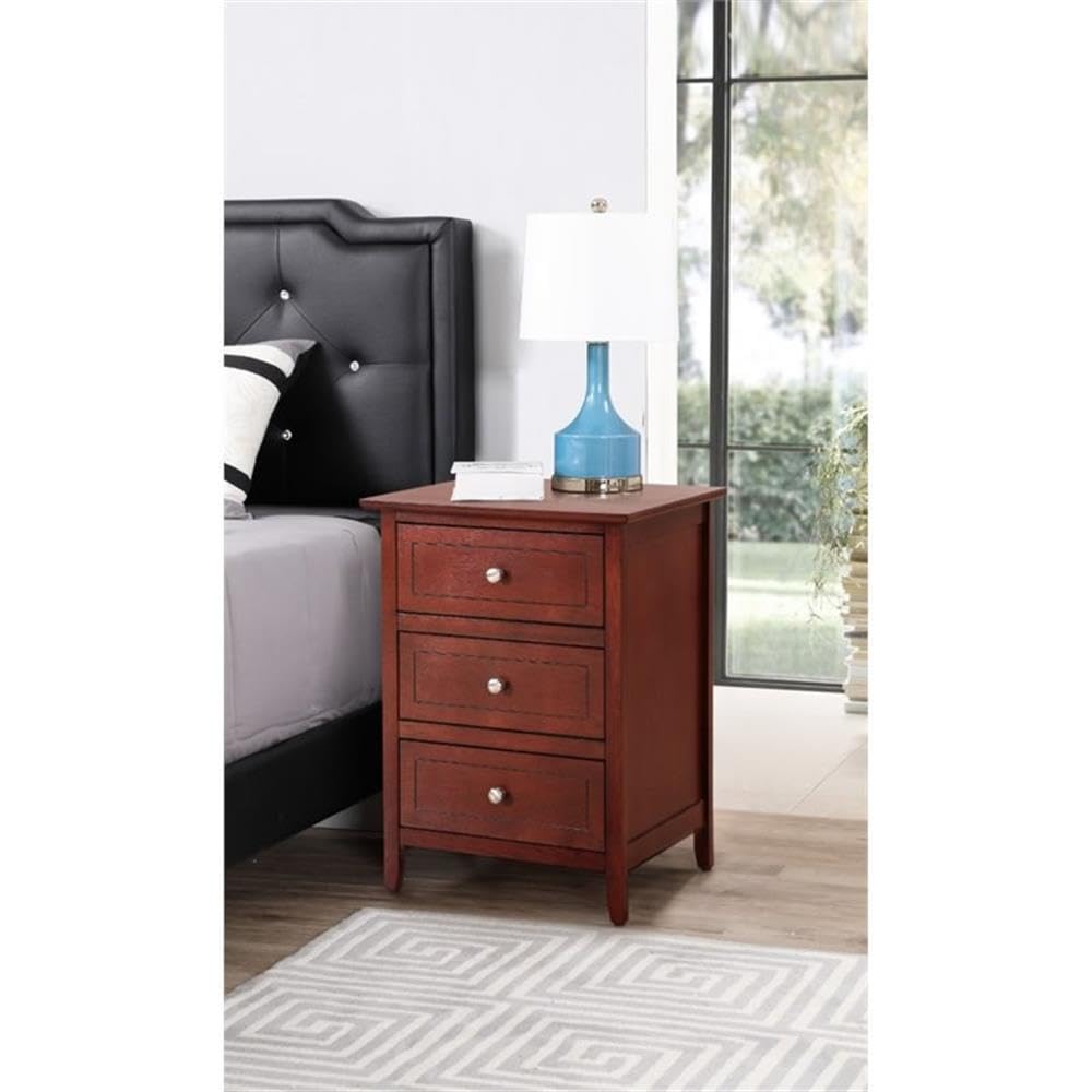 Cherry 3 Drawer Nightstand P43907