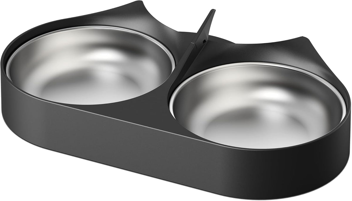 Automatic Pet Food Splitter with Stainless Steel Bowls V276275