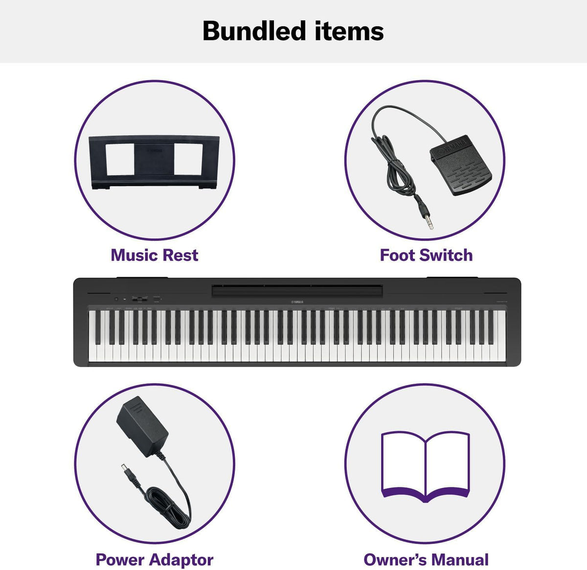88-Key Digital Piano with Weighted Keys N128097