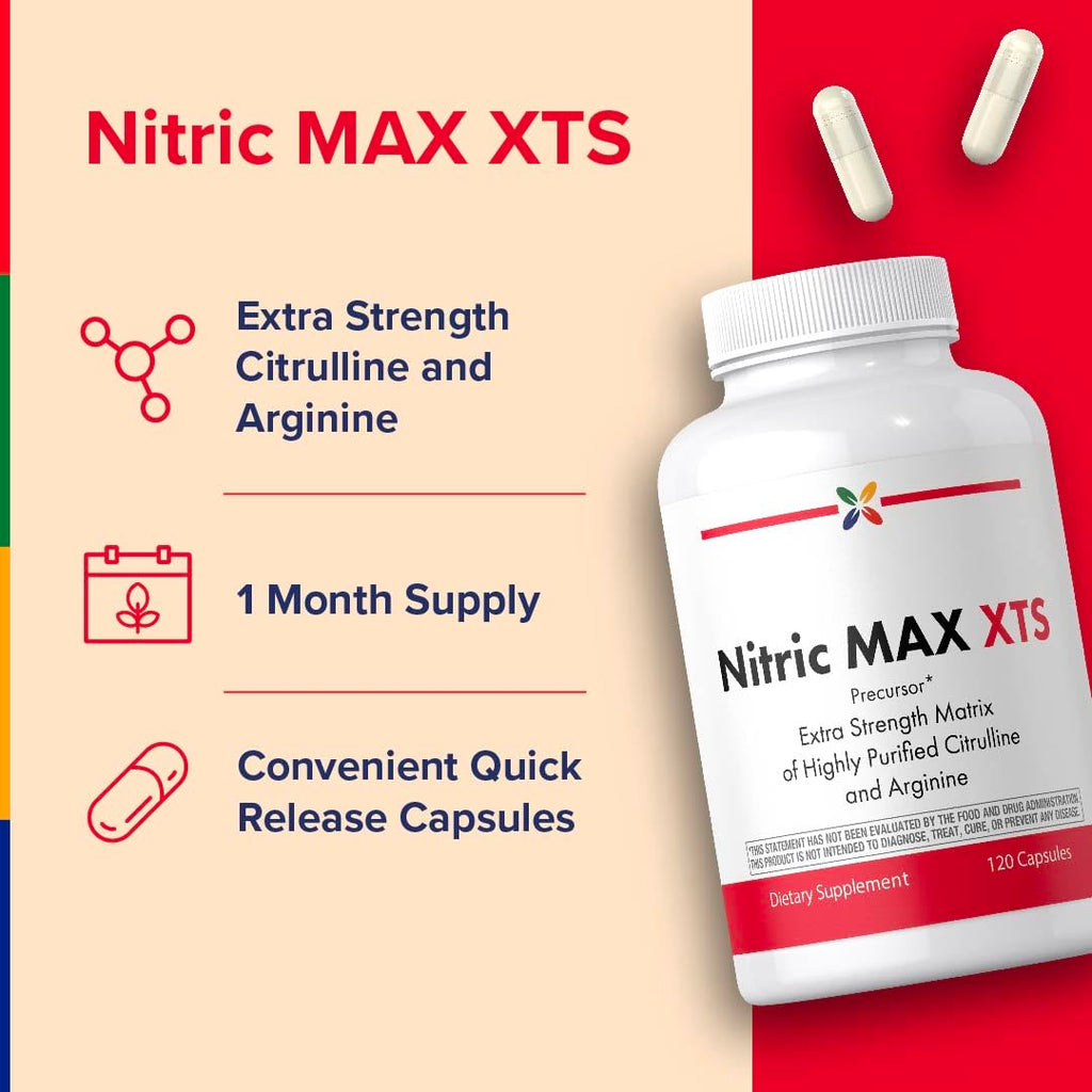 Nitric Oxide Supplement 120 Capsules with L-Citrulline and L-Arginine C978306