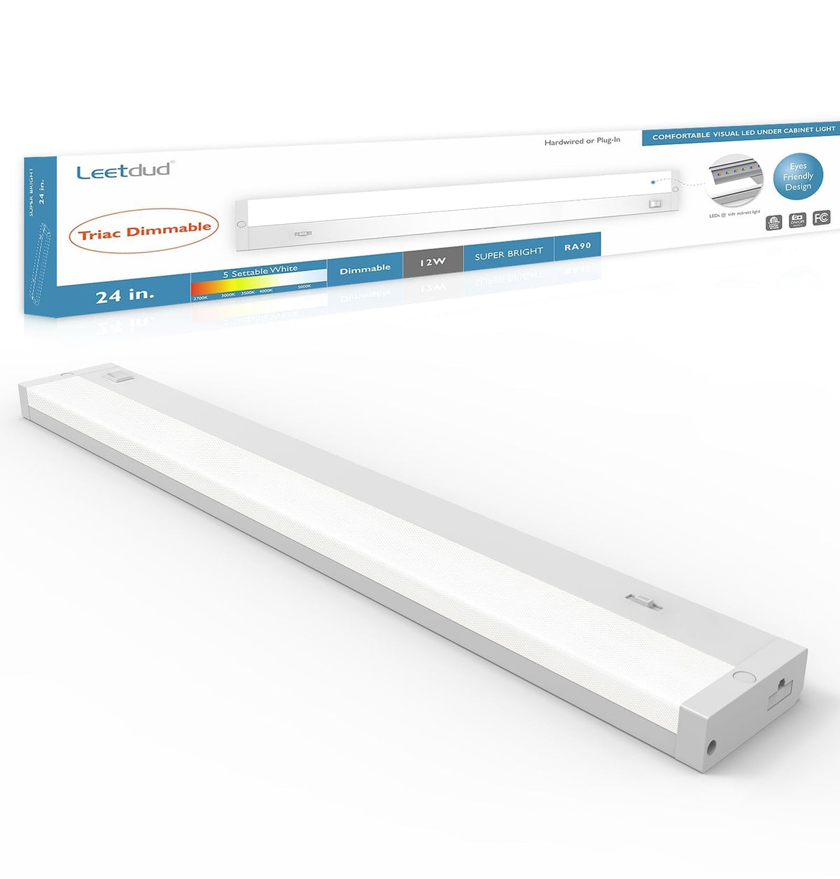 24 Inch 12W Dimmable LED Under Cabinet Lighting C618