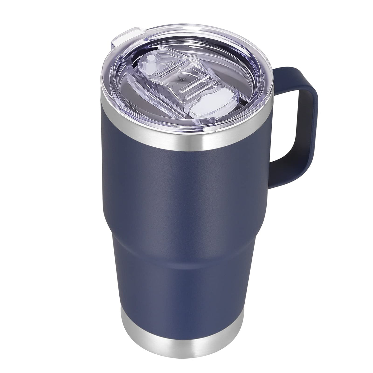 20 oz Stainless Steel Insulated Tumbler with Handle Lid and Straw G561440