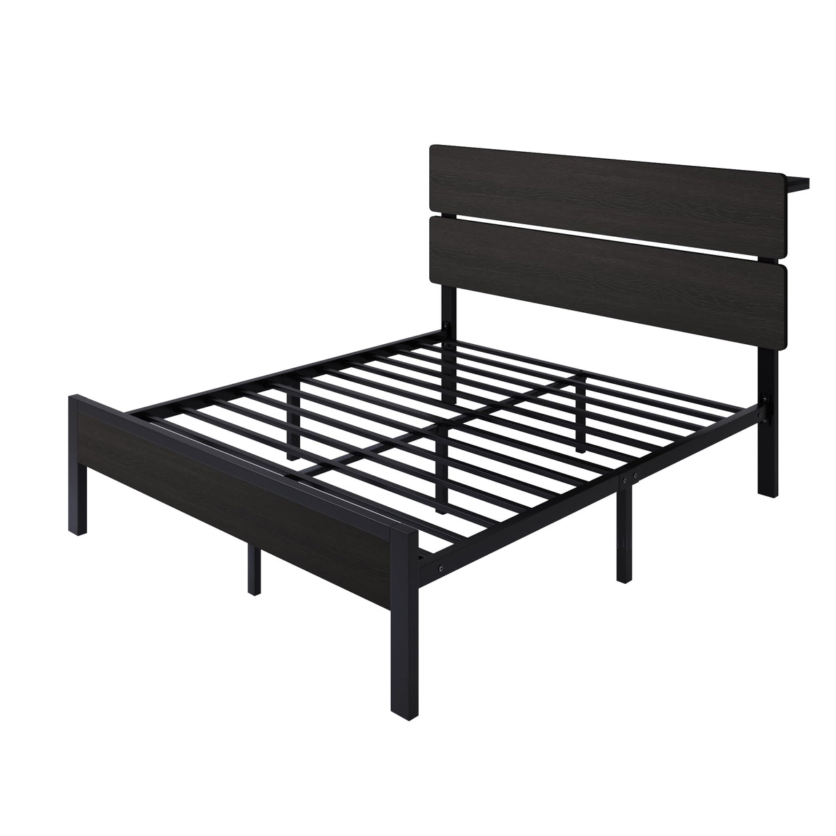 Full Size Bed Frame with Charging Station Z5091