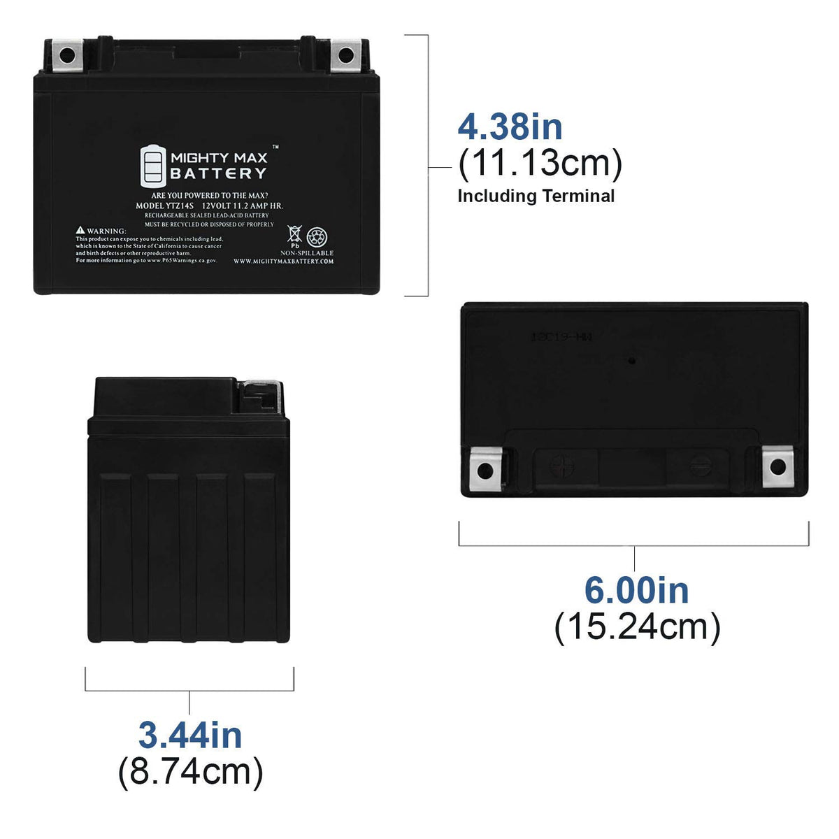 12V GEL and AGM Motorcycle Batteries U81944