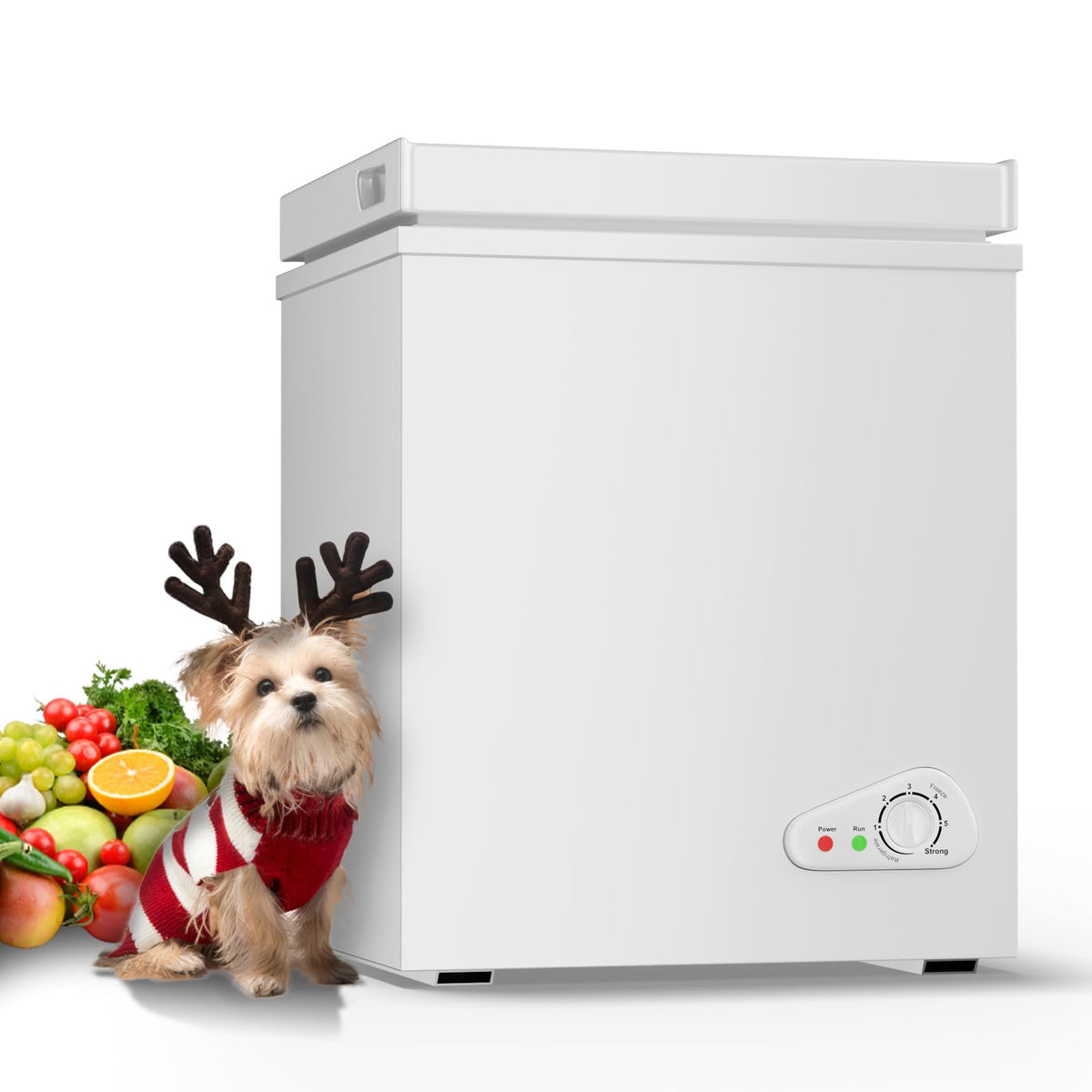5.0 Cubic Feet White Chest Freezer Y89695