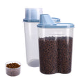 2 Pack 2lb/2.5L Pet Food Storage Container with Measuring Cup V51649