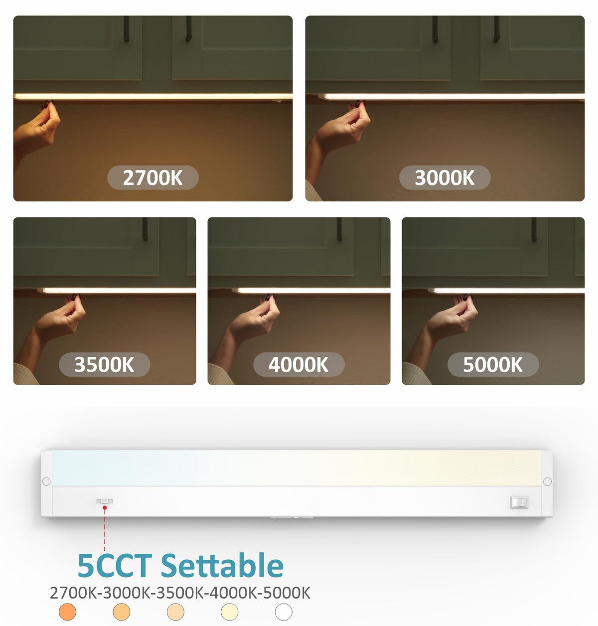 24 Inch 12W Dimmable LED Under Cabinet Lighting C618