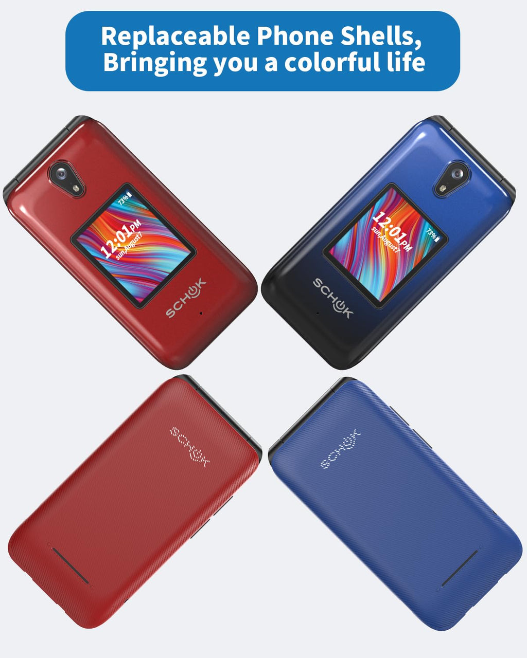 4G Flip Phone with Replaceable Shells G994