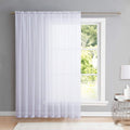 White 84 Inch Sheer Voile Curtain Panel O145734