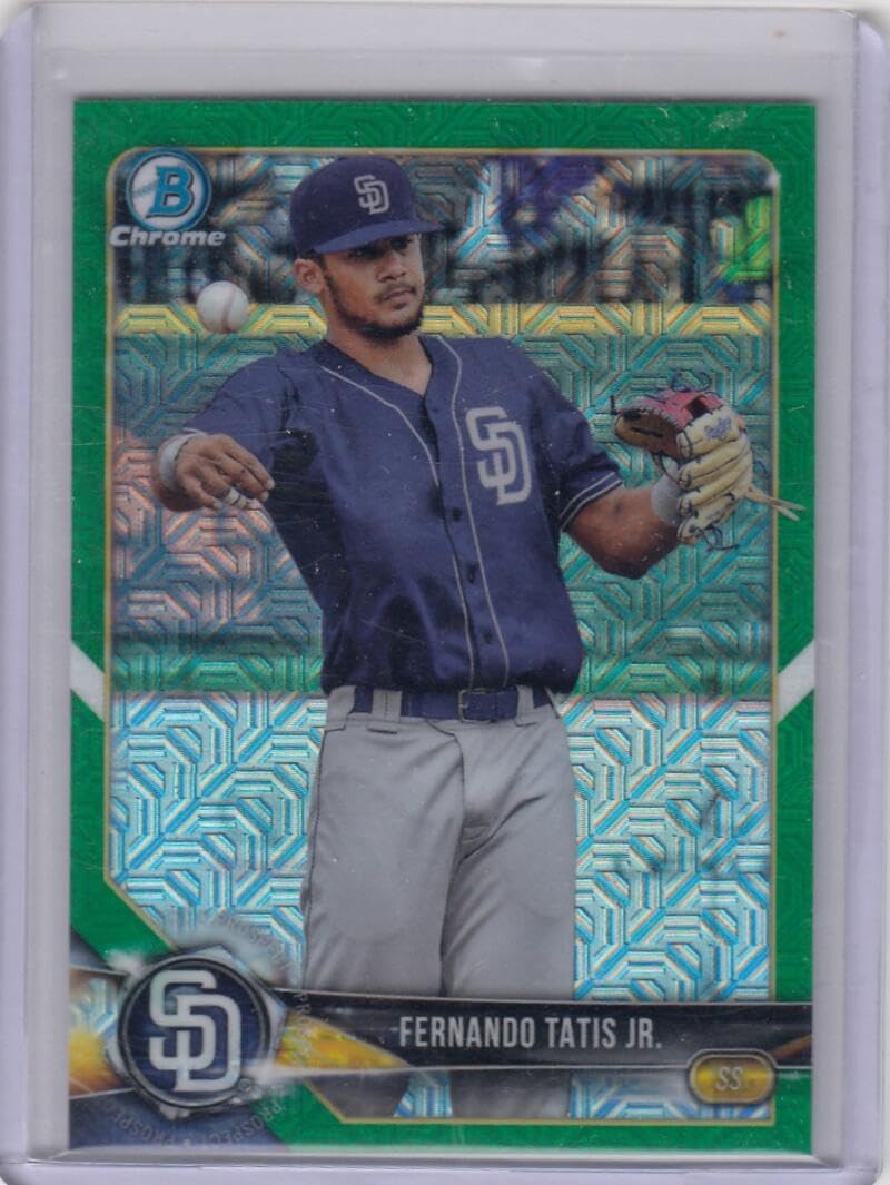 2018 Bowman Mega Box Chrome Green #BCP114 Fernando Tatis Jr. Baseball Trading Card P220554