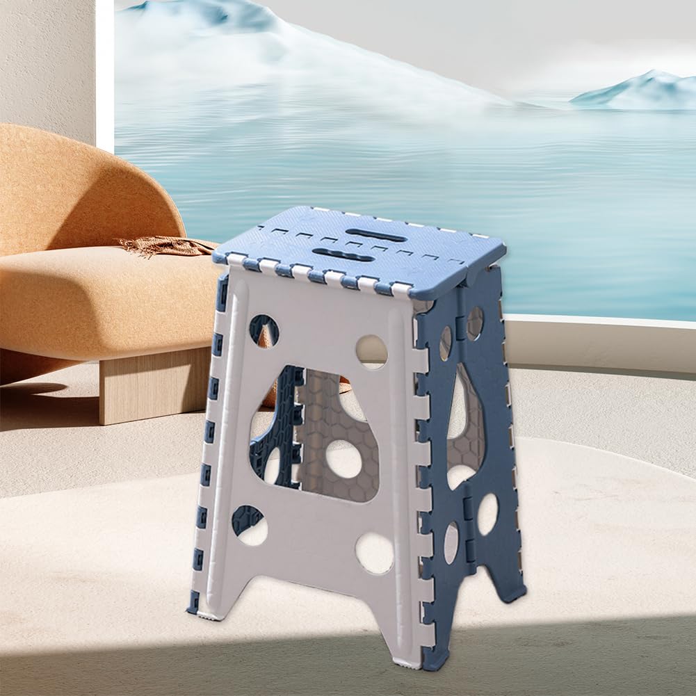 18in Heavy Duty Non Slip Folding Step Stool with Handle X546