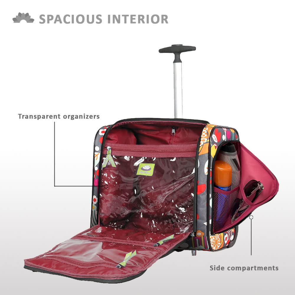 15 Inch Carry On Rolling Wheels Suitcase N2415