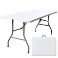 White 6FT Foldable Plastic Table A4373