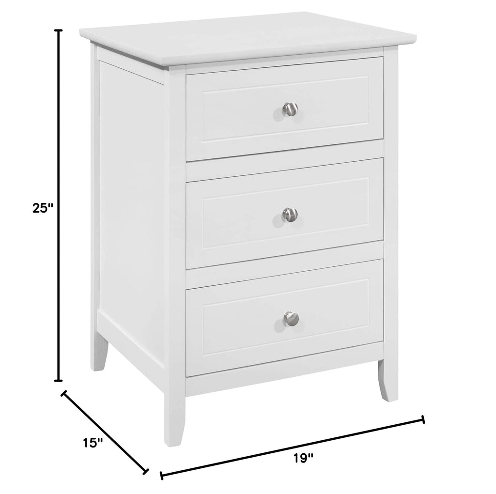 Cherry 3 Drawer Nightstand P43907