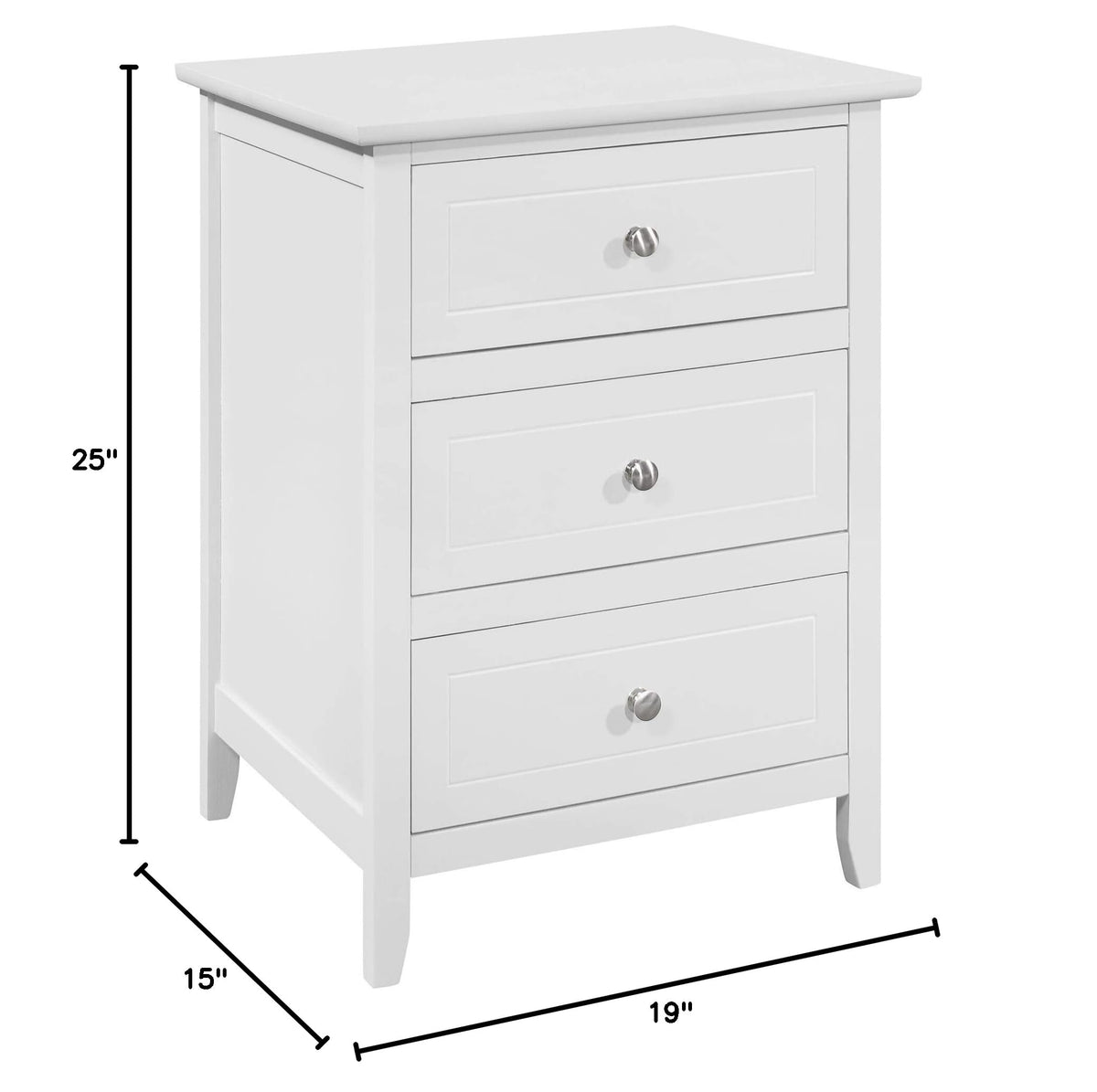 Cherry 3 Drawer Nightstand P43907
