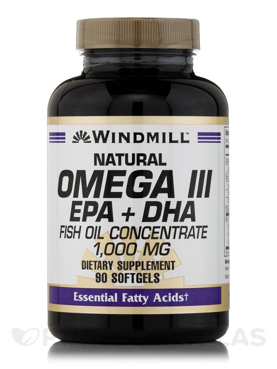Omega 3 Fish Oil 1,000 mg Softgels, 90 ct J98103