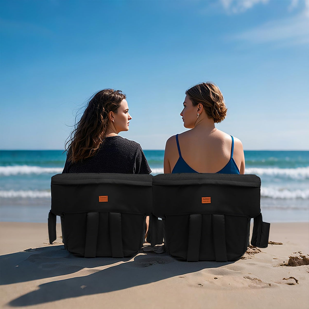 Black 25" Wide Stadium Seat with Back Support O556410