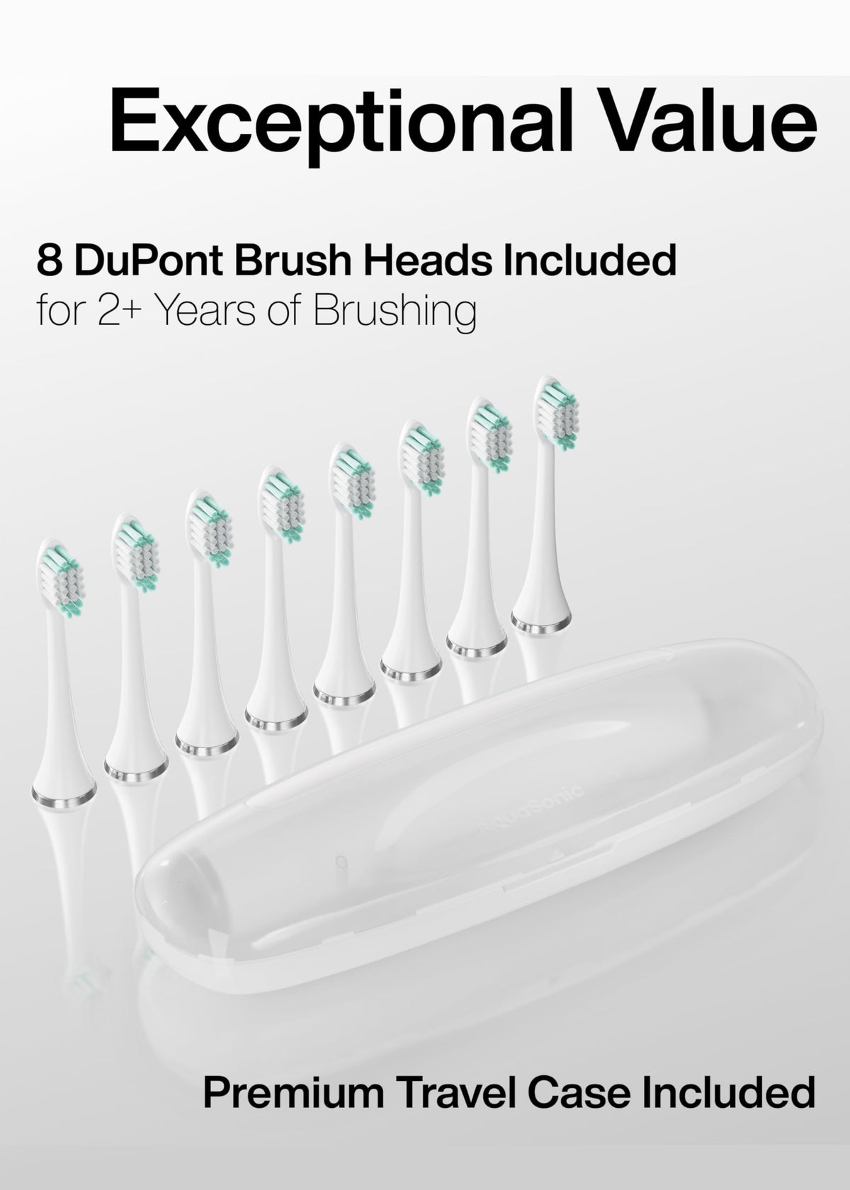 Electric Toothbrush with 8 Brush Heads & Travel Case F39817