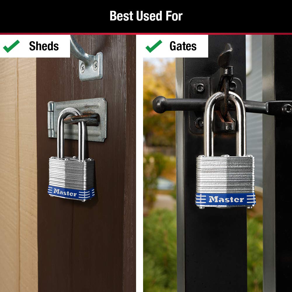 Outdoor Keyed-Alike Padlock 4 Pack U341126
