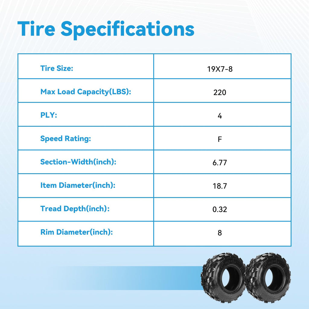 19x7-8 Tubeless Tire I959618