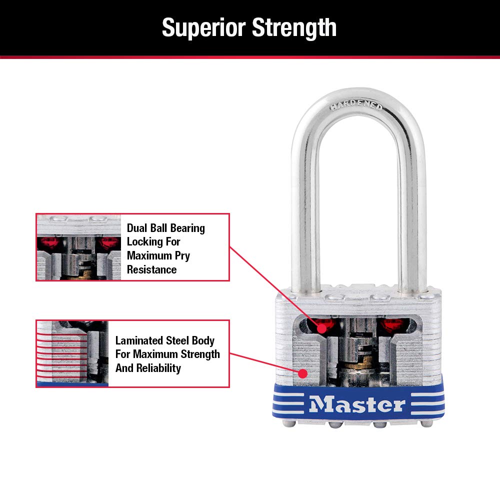 Outdoor Keyed-Alike Padlock 4 Pack U341126