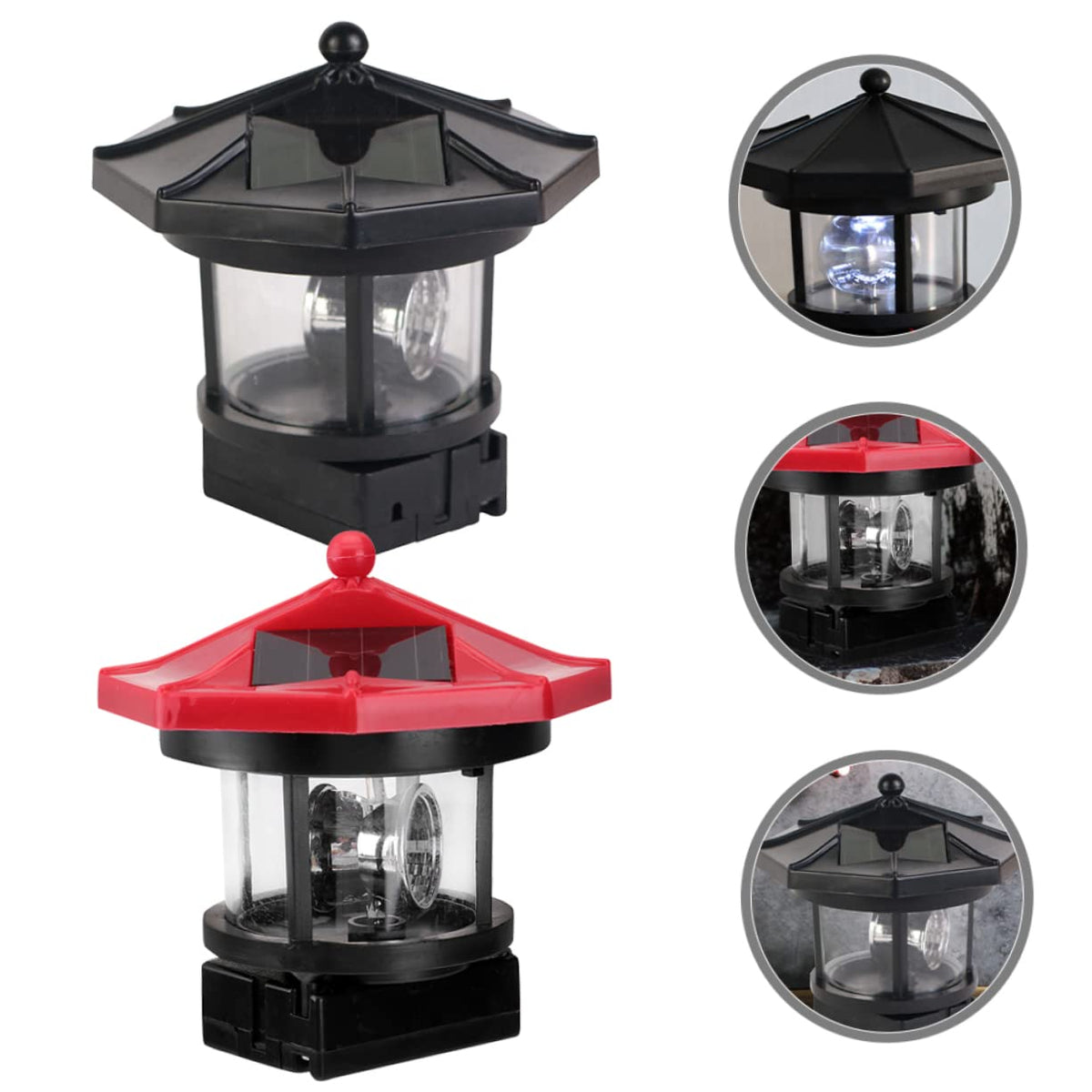 Solar Powered Lighthouse LED Garden Light R848