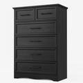 Black 6 Drawer Dresser N67341