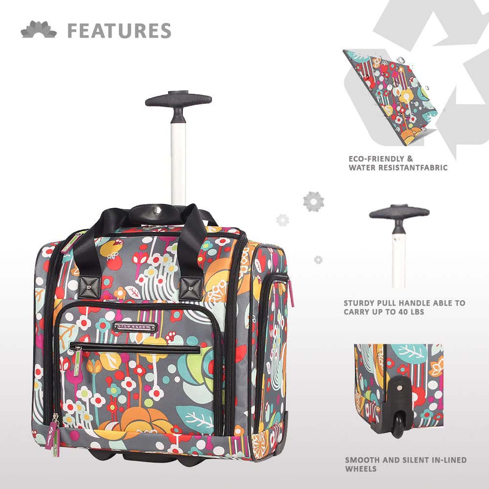 15 Inch Carry On Rolling Wheels Suitcase N2415