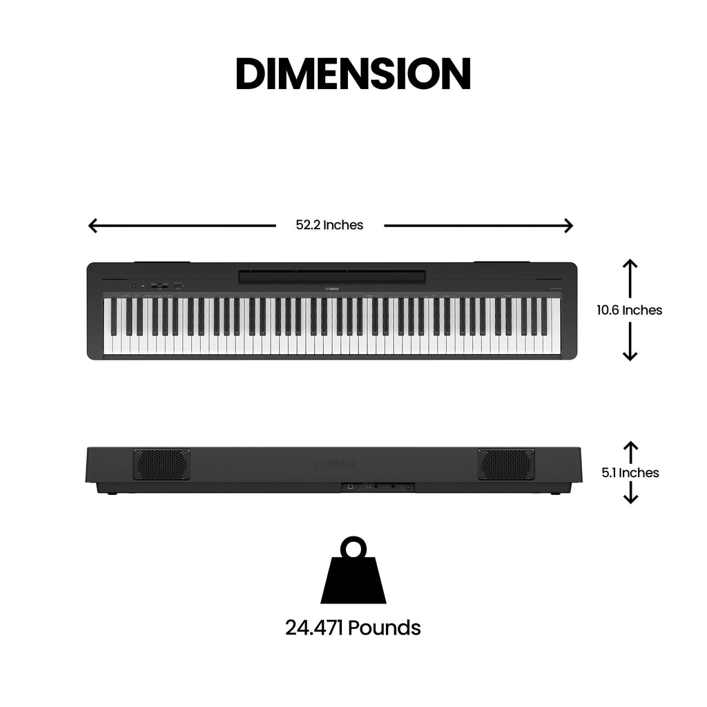 88-Key Digital Piano with Weighted Keys N128097