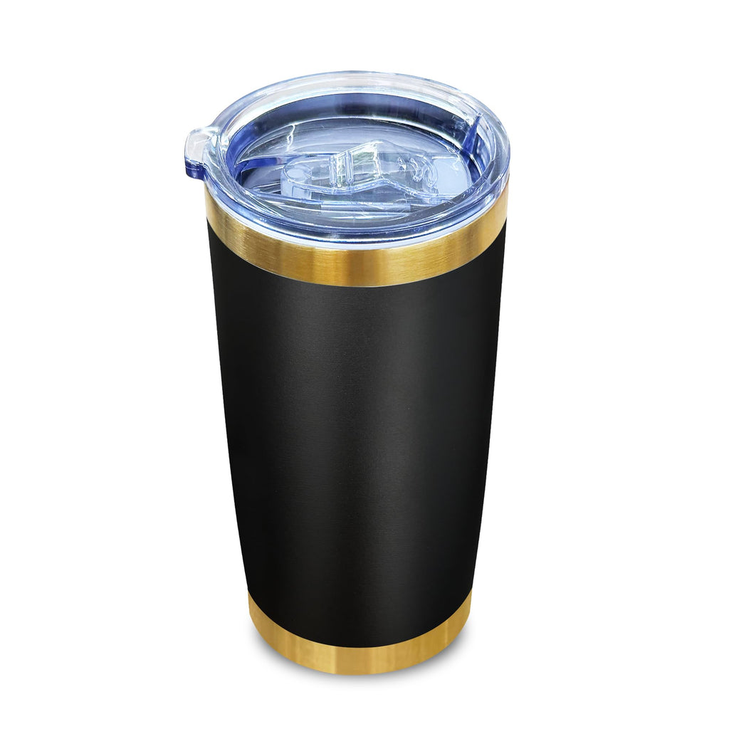 20 oz Insulated Stainless Steel Tumbler, Black, 1 Pack R383