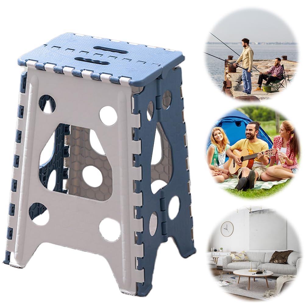 18in Heavy Duty Non Slip Folding Step Stool with Handle X546