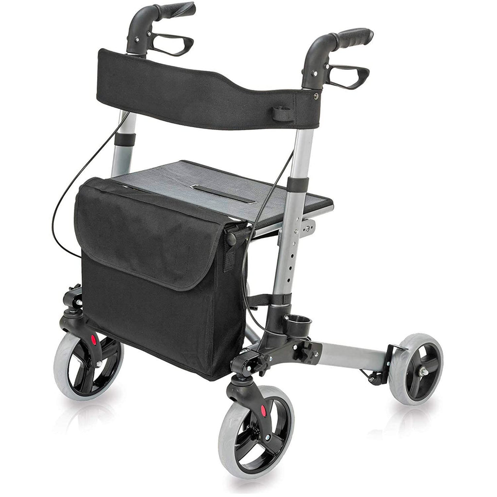 Adjustable Rollator with Seat and Backrest E422