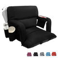 Black 25" Wide Stadium Seat with Back Support O556410