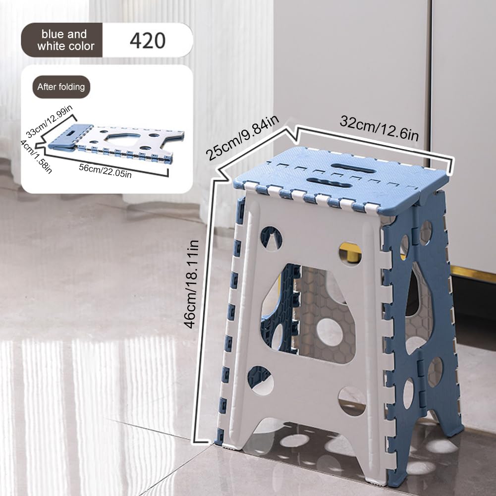 18in Heavy Duty Non Slip Folding Step Stool with Handle X546