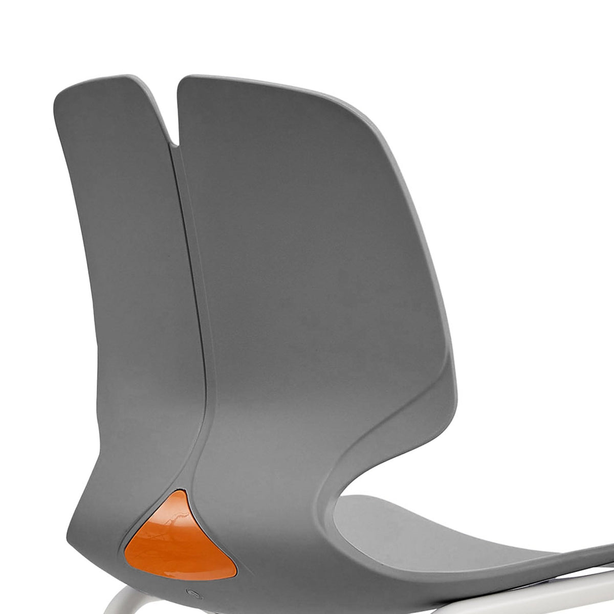 Grey Polypropylene Steel Stacked Office Chair Set F53698