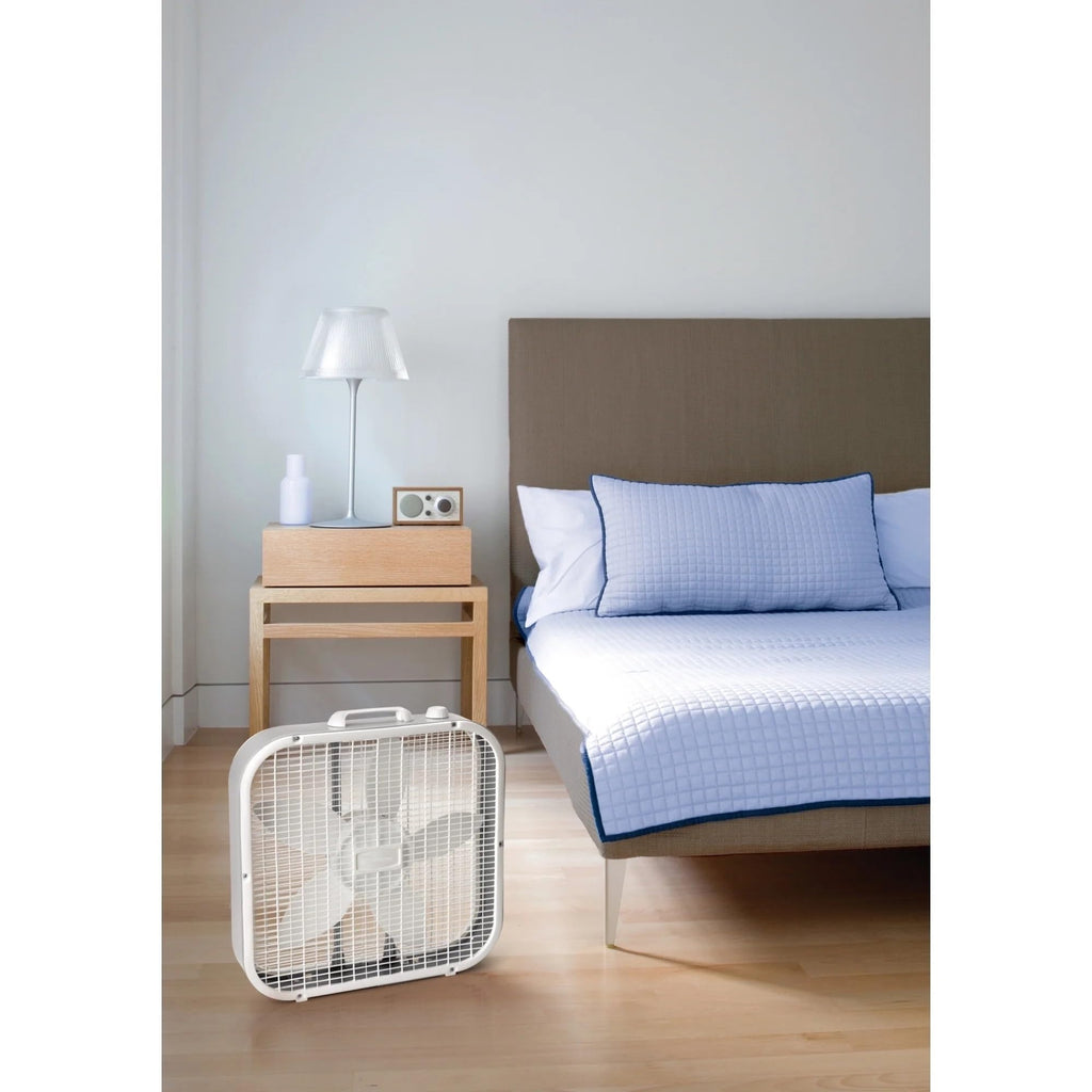 20" 3-Speed White Box Fan D99140