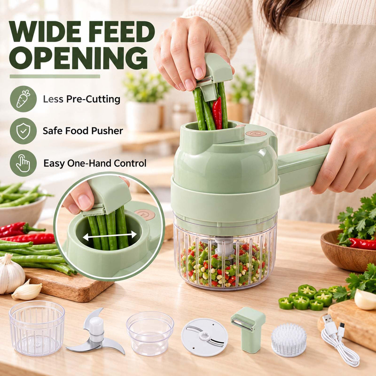 5-In-1 Electric Vegetable Chopper T43230