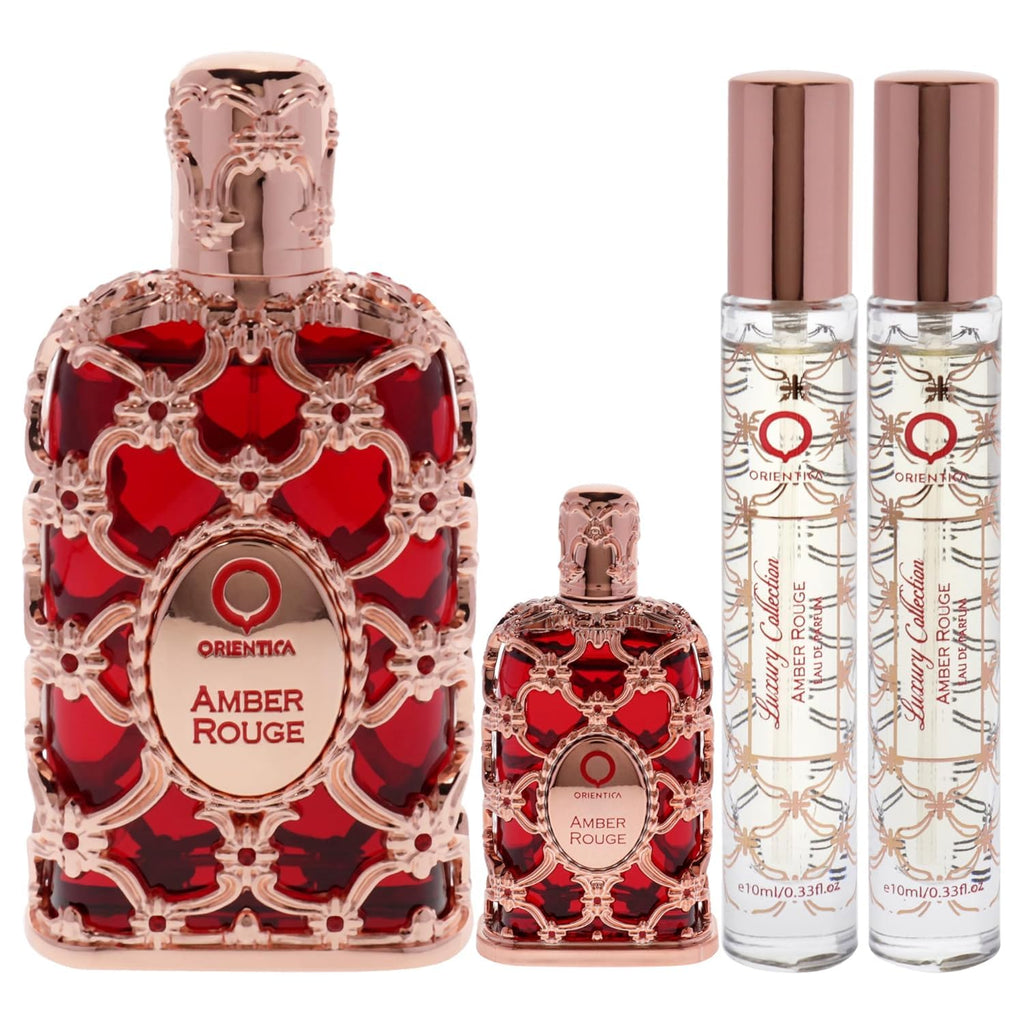 Amber Rouge 4 Pc Perfume Gift Set U586