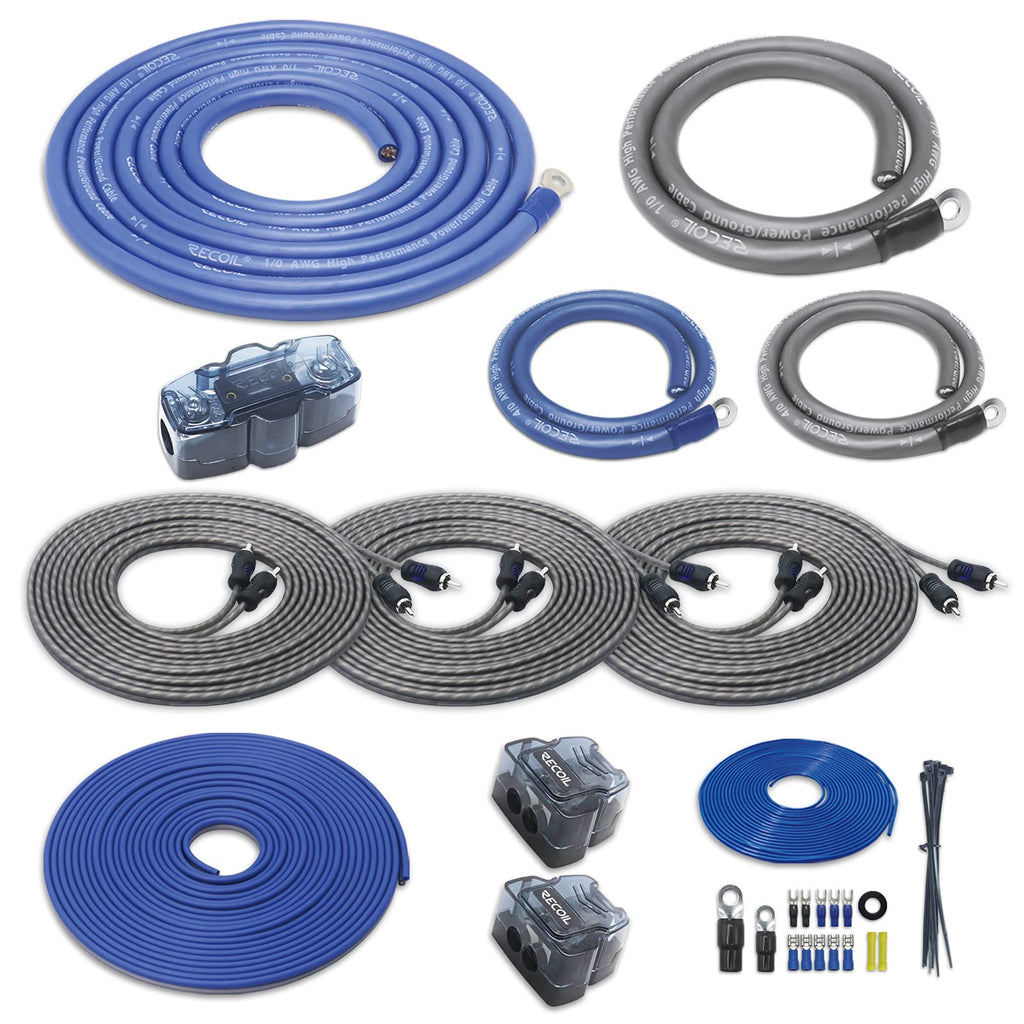 0 Gauge Car Audio Amplifier Wiring Installation Kit S1074