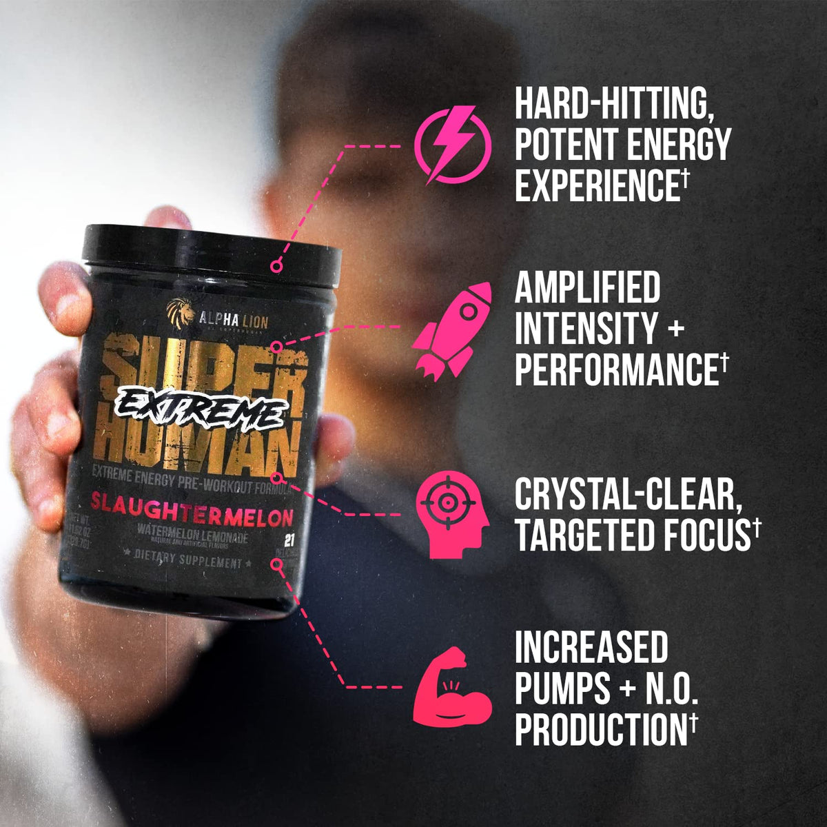 High Stim Pre Workout Powder with Beta Alanine & Caffeine (21 Servings) T7065