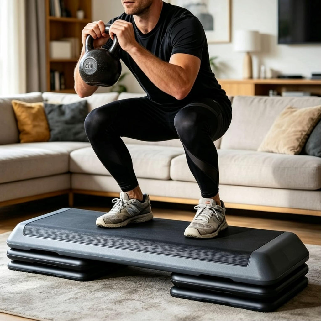 43 Inch Adjustable Aerobic Stepper with 3 Height Levels X52993