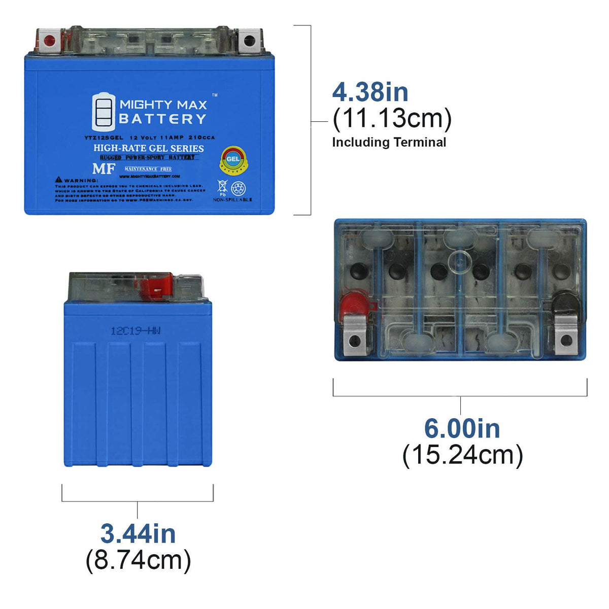 12V GEL and AGM Motorcycle Batteries U81944