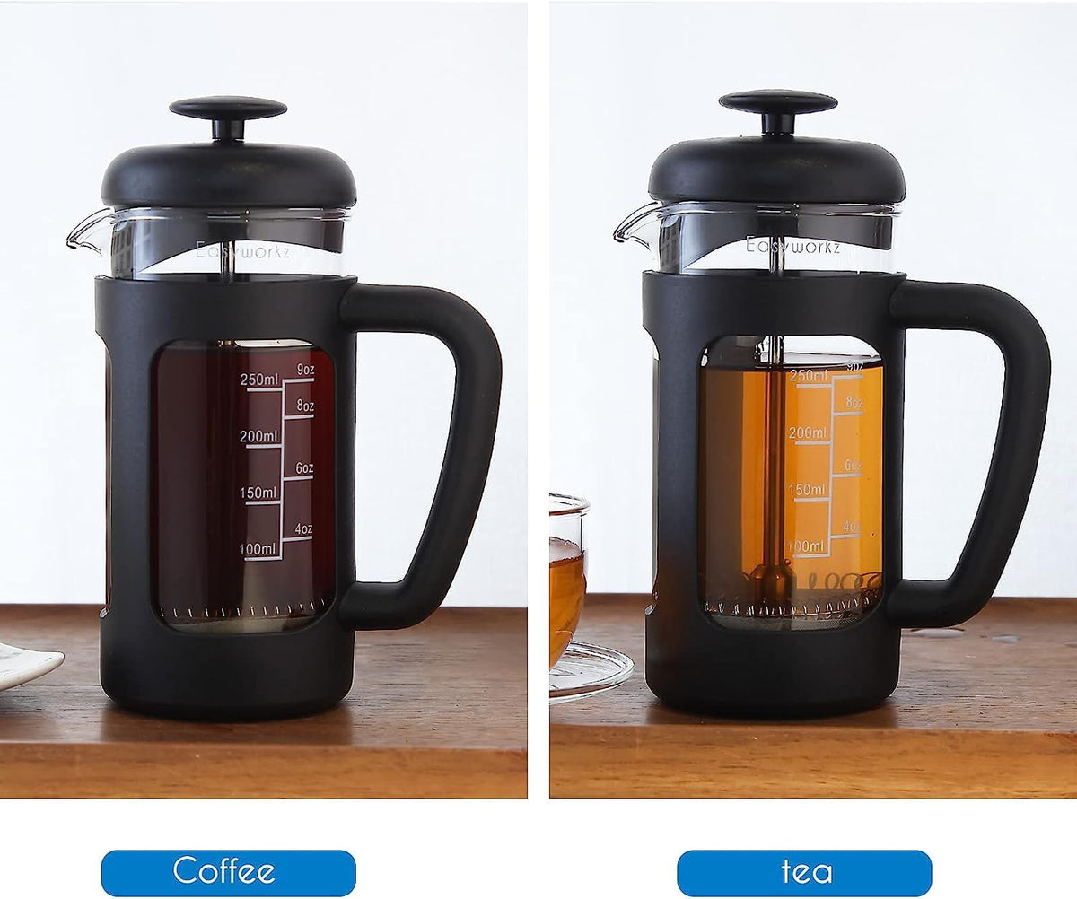 12 oz French Press Coffee Tea Maker with 10g Measuring Spoon T24311