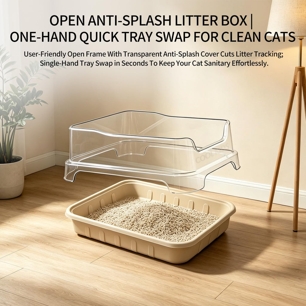 1+5 Pack Disposable Litter Boxes for Cats Z46744