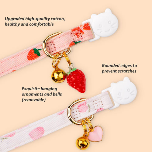 2 Pack Cotton Cat Collar K960