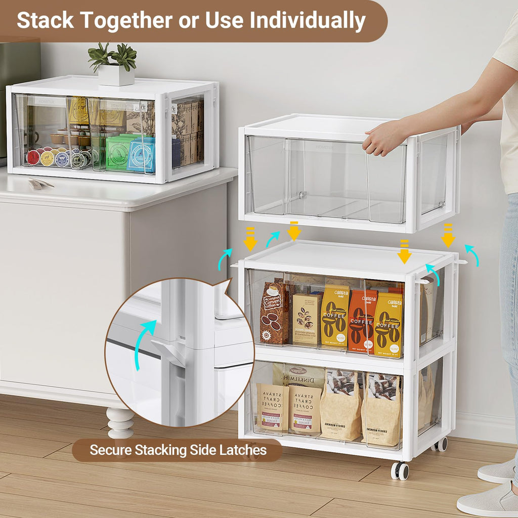 Extra Large 3 Drawer Storage Cart Q8157